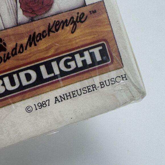 Vintage 1987 Anheuser-Busch Bud Light Spud Mackenzie Playing Cards SEALED NEW - Picture 4 of 5